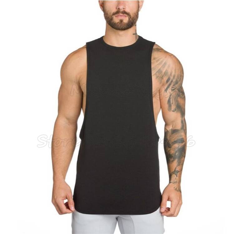 Men’s Cotton Fitness Top Men Sports Wear Tops & T-Shirts cb5feb1b7314637725a2e7: Black|Black 2|Dark Grey|White|White 2