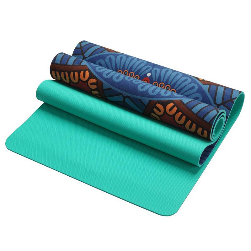Mandala Printed Yoga Mat Mats Yoga Supplies cb5feb1b7314637725a2e7: Blue|Brown|Green|Red