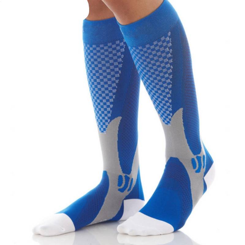 Anti-Swelling Stretch Compression Football Socks Fitness Accessories Socks cb5feb1b7314637725a2e7: Black|Blue|Pink|White