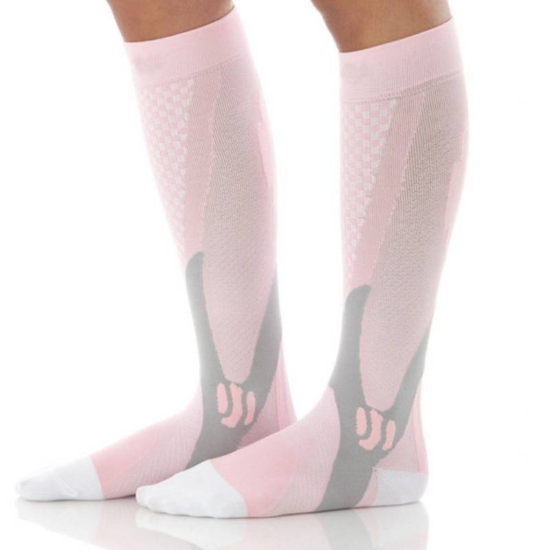 Anti-Swelling Stretch Compression Football Socks Fitness Accessories Socks cb5feb1b7314637725a2e7: Black|Blue|Pink|White