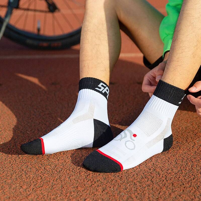 Unisex Solid Color Breathing Cycling Socks
