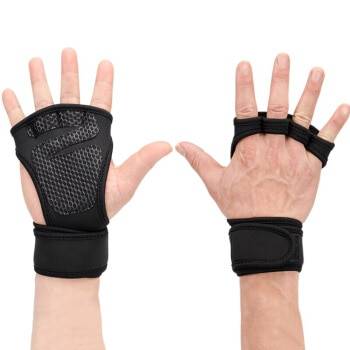 Men’s Fitness Half Finger Gloves Fitness Accessories Gloves cb5feb1b7314637725a2e7: Black|Red