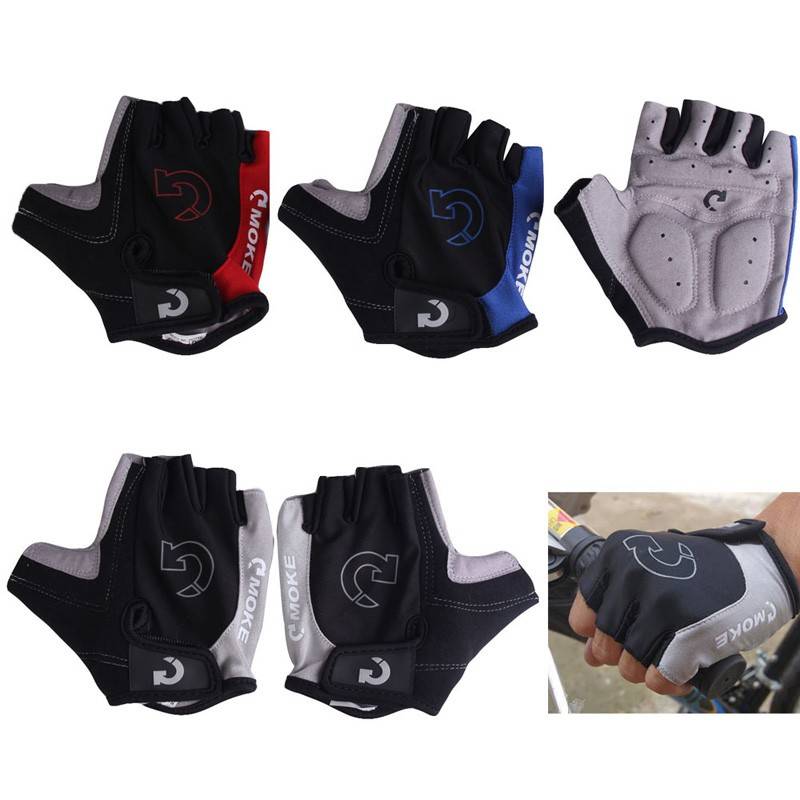 Unisex Cycling Half Finger Gloves Fitness Accessories Gloves cb5feb1b7314637725a2e7: Blue|Gray|Red