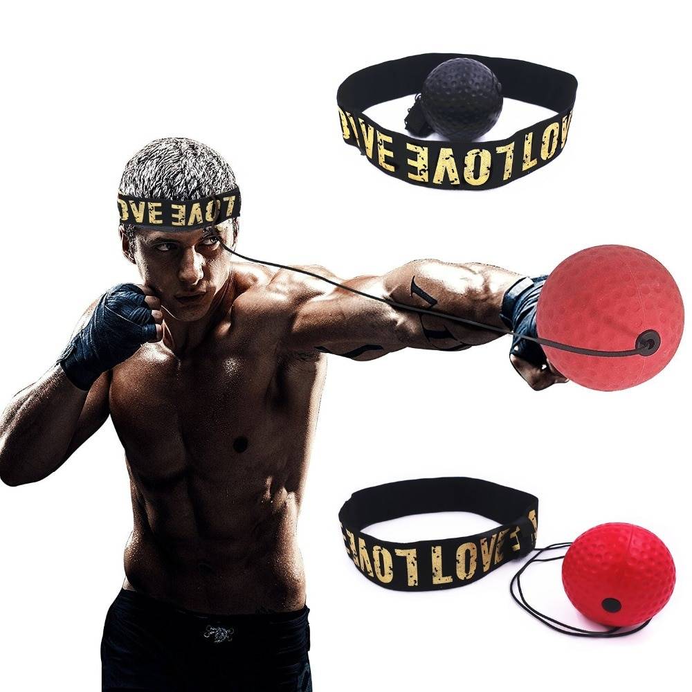 Boxing Training Ball Headband Fitness Accessories Headbands cb5feb1b7314637725a2e7: Black|Multi|only 1 PU ball|Red|Tennis ball