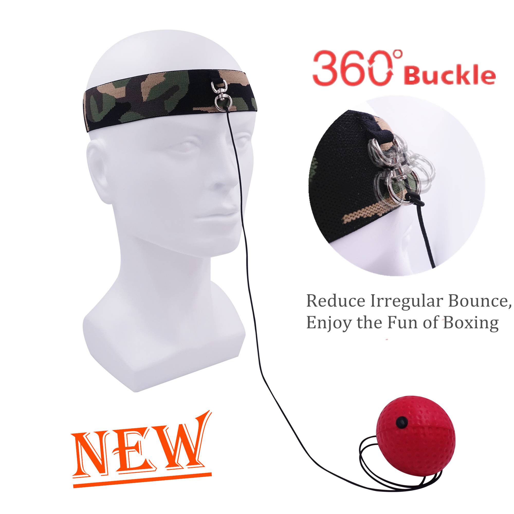 Boxing Training Ball Headband Fitness Accessories Headbands cb5feb1b7314637725a2e7: Black|Multi|only 1 PU ball|Red|Tennis ball
