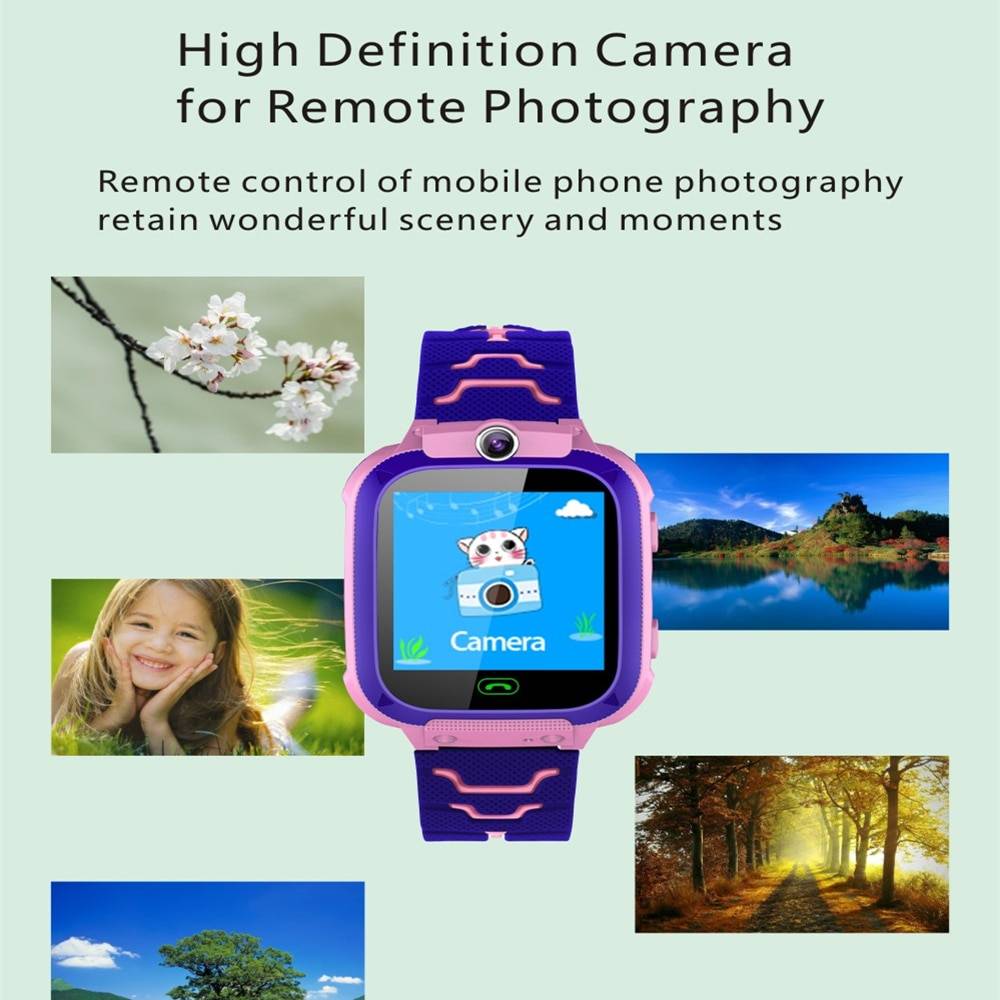 Kid’s Waterproof Anti-lost Smart Watch Health & Sports Gadgets Smartwatches cb5feb1b7314637725a2e7: Blue|Pink