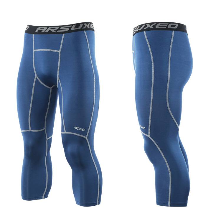 Men’s Compression Running Tights Men Sports Wear Pants & Leggings cb5feb1b7314637725a2e7: Black|Blue|Green|Grey|White