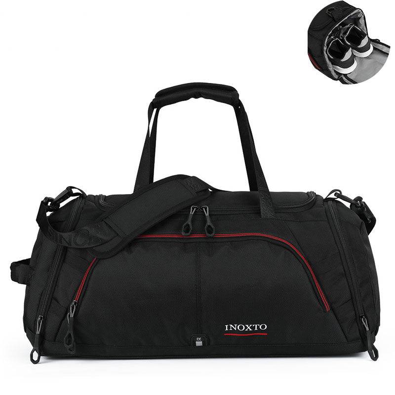 Travel and Gym Shoulder Waterproof Fitness Big Bag Men Sports Bags & Backpacks cb5feb1b7314637725a2e7: Black