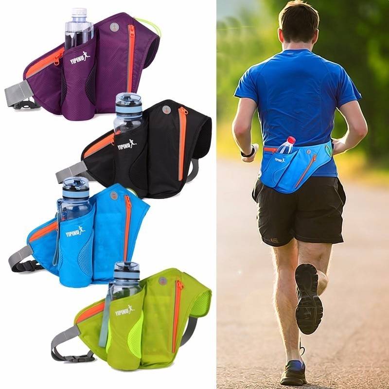Sports Waist Bags for Water Bottle and Phone Men Sports Bags & Backpacks cb5feb1b7314637725a2e7: Black|Blue|Green|Purple