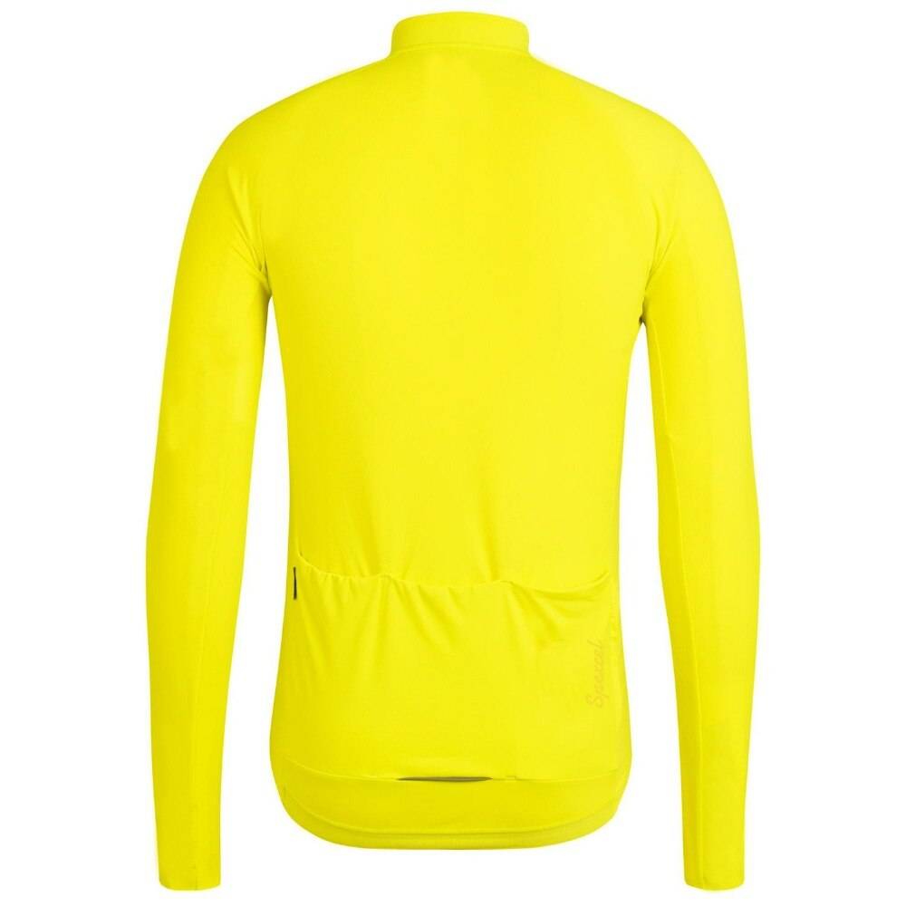 Unisex Solid Color Long Sleeve Cycling Jersey