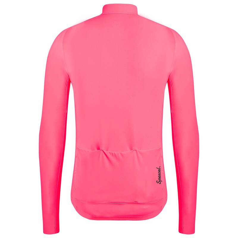 Unisex Solid Color Long Sleeve Cycling Jersey